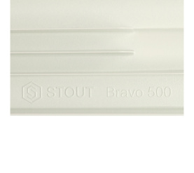 Радиатор алюминиевый боковое подключение STOUT Bravo 500 10 секций SRA-0110-050010 в Красноярске 9
