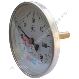 Термометр биметаллический Метер ТБ100 120C Дк 100 L=80 в Красноярске 0
