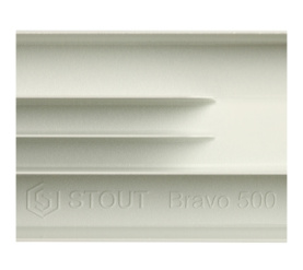 Радиатор алюминиевый боковое подключение STOUT Bravo 500 12 секций SRA-0110-050012 в Красноярске 10