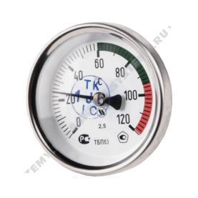 Термометр биметаллический Юмас ТБП-Т 120C Дк 100 L=100 в Красноярске 0