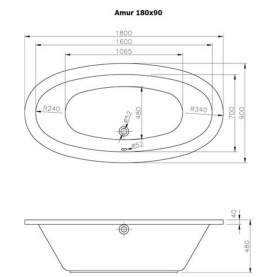 Панель фронтальная для ванны Vidima Видима, Сириус 1500 мм в Красноярске 2