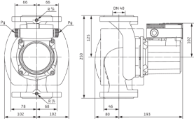 Циркуляционный насос Wilo Top-Z 40/7 EM PN6/10 GG в Красноярске 1