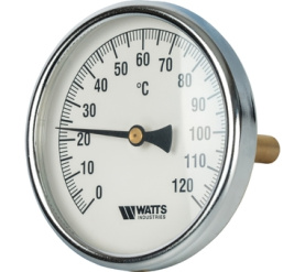 Термометр биметаллический с погружной гильзой 100 мм F+R801(T) 100100 Watts 10006076(03.03.100) в Красноярске 0