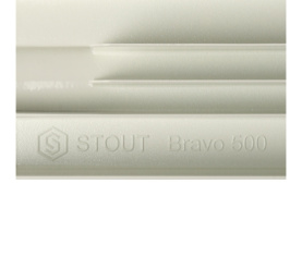 Радиатор алюминиевый боковое подключение STOUT Bravo 500 4 секции SRA-0110-050004 в Красноярске 9