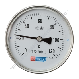 Термометр биметаллический Метер ТБ100 120C Дк 100 L=100 в Красноярске 2