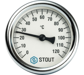 Термометр биметаллический с погружной гильзой. Корпус Dn 63 мм, гильза 50 мм 1 STOUT SIM-0001-635015 в Красноярске 1