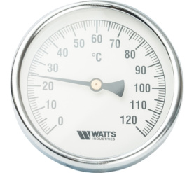 Термометр биметаллический с погружной гильзой, 100 мм F+R801(T) 10050 Watts 10006066(03.03.040) в Красноярске 0