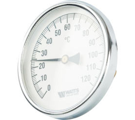 Термометр биметаллический с погружной гильзой, 100 мм F+R801(T) 10050 Watts 10006066(03.03.040) в Красноярске 1