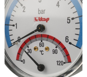 Термоманометр, боковое подключение ITAP 484 1/2 Itap в Красноярске 3