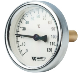 Термометр биметаллический с погружной гильзой 63 мм, штуц F+R801(T) 6350 Watts 10005800(03.01.040) в Красноярске 0