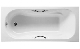 Чугунная ванна Roca Malibu 160x75 2310G000R с противоскольжением, с отверстиями для ручек в Красноярске 0