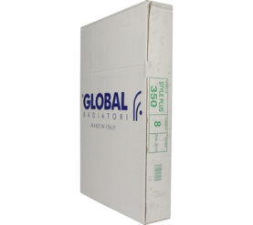 Радиатор биметаллический боковое подключение (белый RAL 9010) Global STYLE PLUS 350 8 секций в Красноярске 9