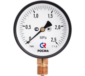 Манометр 50 мм., ТМ-210Р.00(0-1МРа)G14.150С.2,5 ТИП-ТМ-210Р, G14 (снизу), 0-1МРа, РОСМА 00000000597 в Красноярске 1