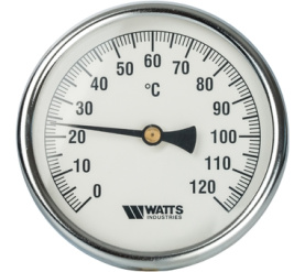 Термометр биметаллический с погружной гильзой 100 мм F+R801(T) 100100 Watts 10006076(03.03.100) в Красноярске 1