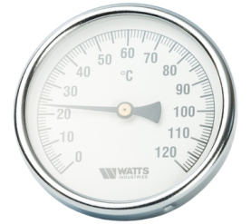 Термометр биметаллический с погружной гильзой 100 мм F+R801(T) 10075 Watts 10006071(03.03.060) в Красноярске 0