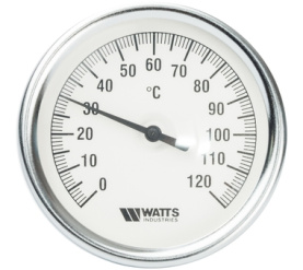 Термометр биметаллический с погружной гильзой 80 мм F+R801(T) 80100 Watts 10005950(03.02.100) в Красноярске 0